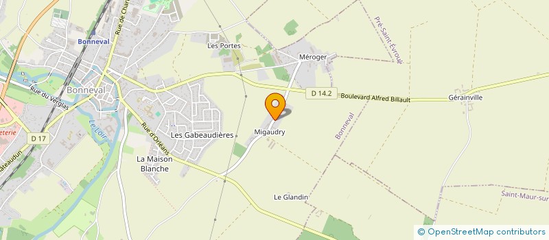 localisation de l'entreprise EARL LHOSTE à BONNEVAL