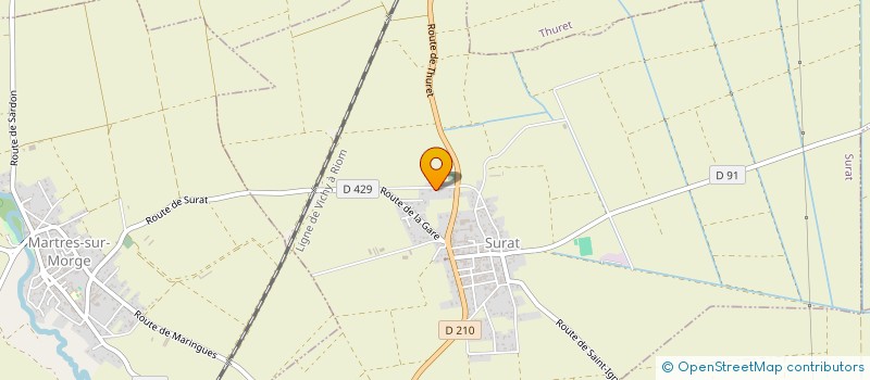 localisation de l'entreprise EARL LIMAGNE  SURAT