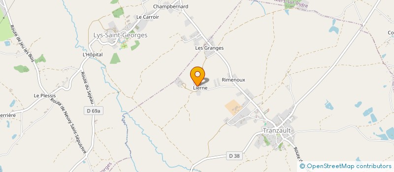 localisation de l'entreprise EARL LIMOUSIN.M à TRANZAULT