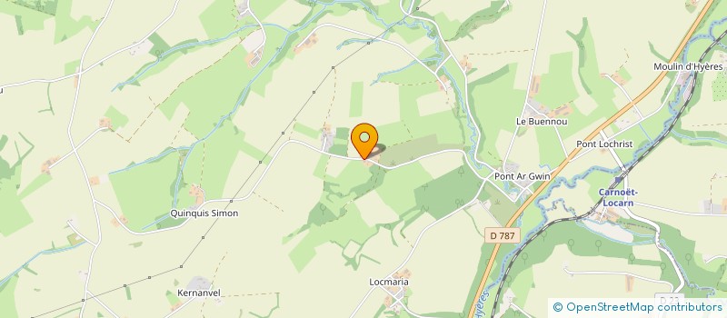 localisation de l'entreprise EARL LINCOT  CARNOET