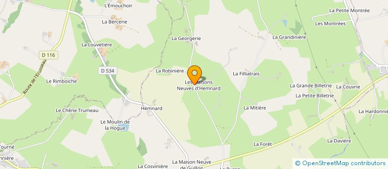localisation de l'entreprise EARL LOCHU à SAINT-BERTHEVIN-LA-TANNIERE