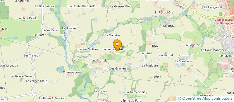 localisation de l'entreprise EARL LOIRIE BUSNEL  LA MEZIERE