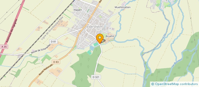 localisation de l'entreprise EARL LOOS VICTORIEN  EBERSHEIM