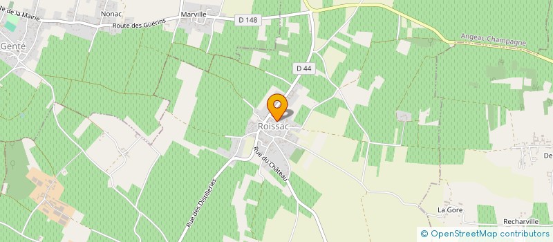 localisation de l'entreprise EARL LORET JEAN FRANCOIS à ANGEAC-CHAMPAGNE
