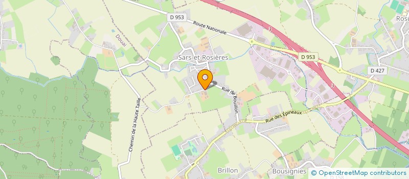 localisation de l'entreprise EARL LORIDAN à SARS-ET-ROSIERES