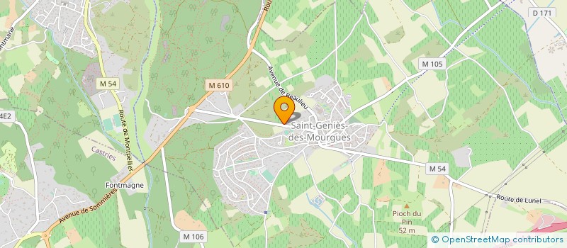 localisation de l'entreprise EARL LOU BOSQUET à SAINT-GENIES-DES-MOURGUES