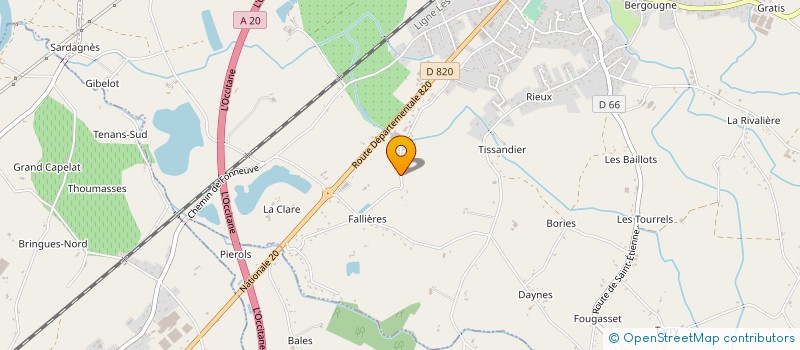 localisation de l'entreprise EARL LOUS CASTAGNES à ALBIAS