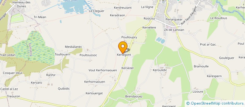 localisation de l'entreprise EARL LUNVEN  GUISSENY