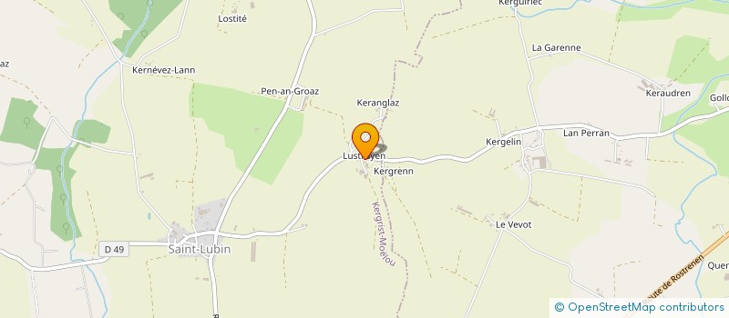 localisation de l'entreprise EARL LUSTRUYEN à KERGRIST-MOELOU