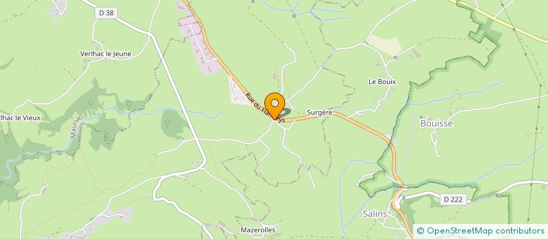 localisation de l'entreprise EARL LUTZ à CHALVIGNAC