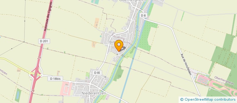 localisation de l'entreprise EARL LUTZ FRERES  BILTZHEIM