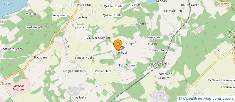 localisation de l'entreprise EARL MADEC à DIRINON