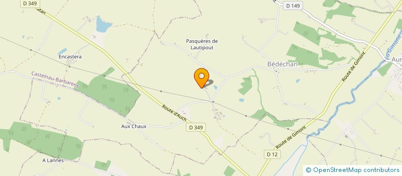 localisation de l'entreprise EARL MAGNOAC  CASTELNAU-BARBARENS