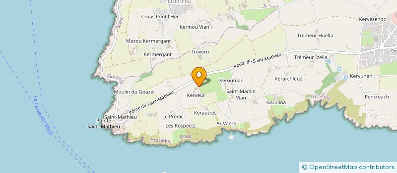 localisation de l'entreprise EARL MAGUEUR LEVEN  PLOUGONVELIN