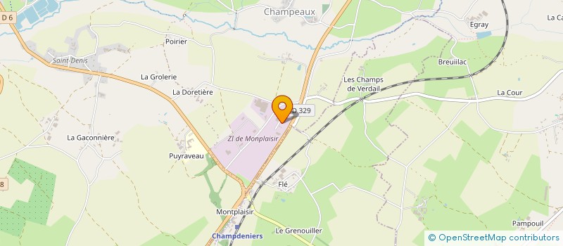 localisation de l'entreprise EARL MAILLE à LA CHAPELLE-BATON
