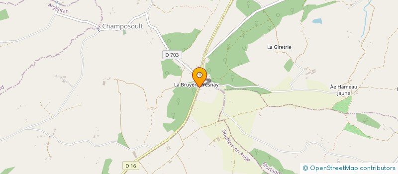 localisation de l'entreprise EARL MAISON VILADE à GOUFFERN EN AUGE