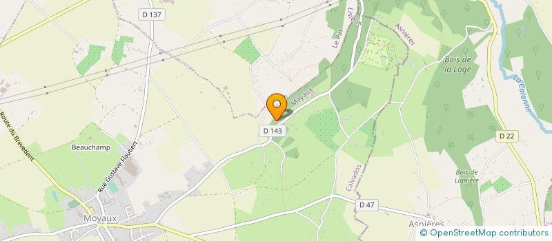 localisation de l'entreprise EARL MALBRANCHE à MOYAUX