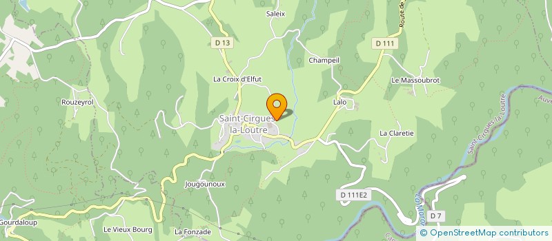 localisation de l'entreprise EARL MANAUX à SAINT-CIRGUES-LA-LOUTRE