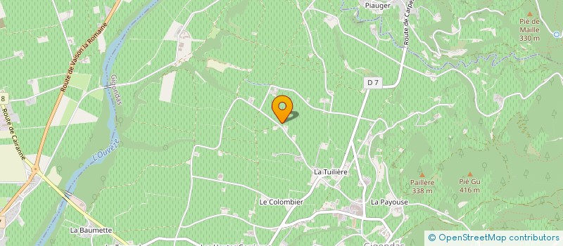 localisation de l'entreprise EARL MARC ET JACKY ALEXANDRE  GIGONDAS