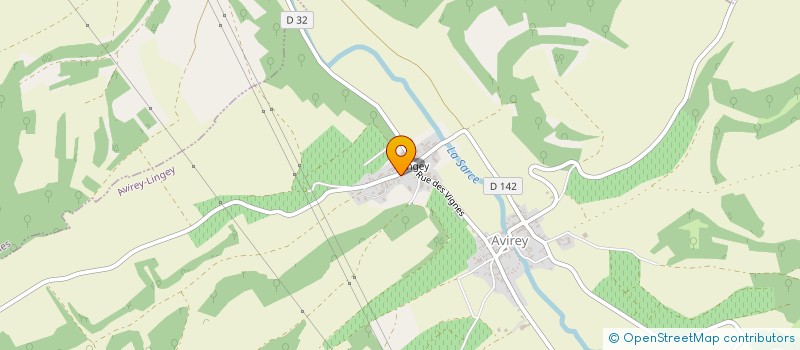 localisation de l'entreprise EARL MARC HENNEQUIERE à AVIREY-LINGEY