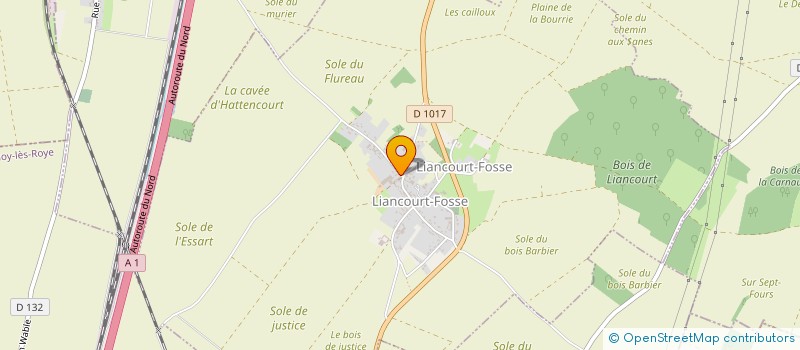 localisation de l'entreprise EARL MARC LENOIR à LIANCOURT-FOSSE
