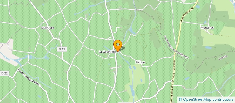 localisation de l'entreprise EARL MARCELLE ET PARCELLE à LUSSAC
