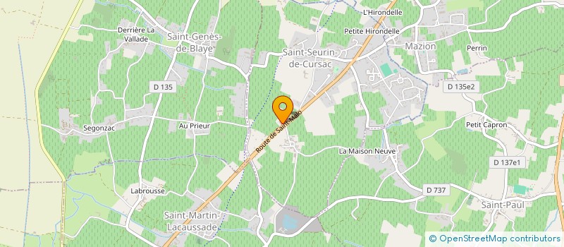 localisation de l'entreprise EARL MARCHAND  SAINT-SEURIN-DE-CURSAC