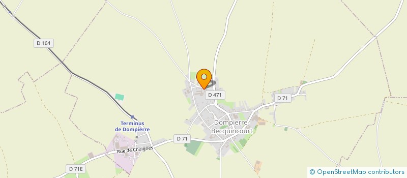 localisation de l'entreprise EARL MARCHAND  DOMPIERRE-BECQUINCOURT