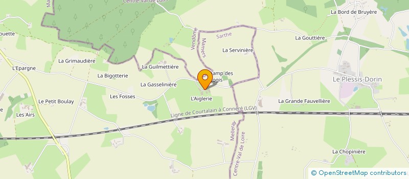localisation de l'entreprise EARL MARCHAND à MELLERAY