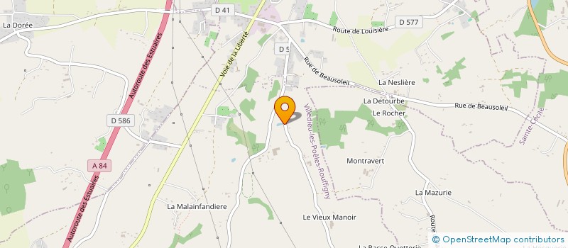 localisation de l'entreprise EARL MARIE ROCHER à VILLEDIEU-LES-POELES-ROUFFIGNY