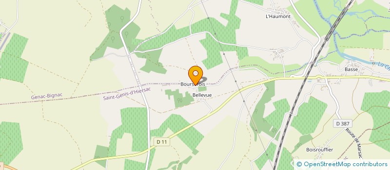 localisation de l'entreprise EARL MARIN à SAINT GENIS D'HIERSAC