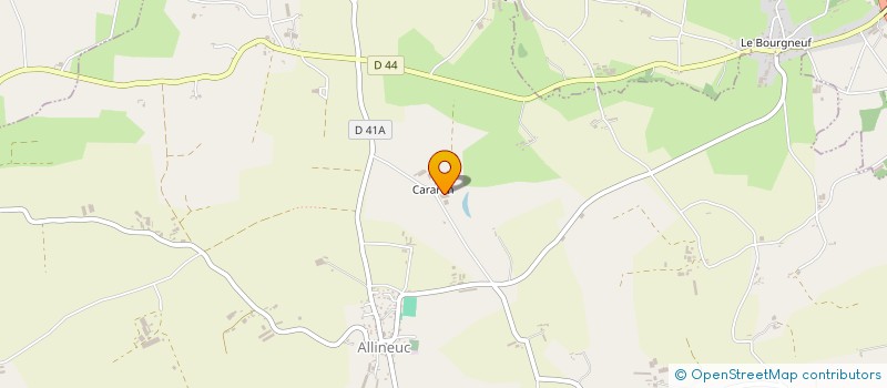 localisation de l'entreprise EARL MARJOT COLLEU à ALLINEUC