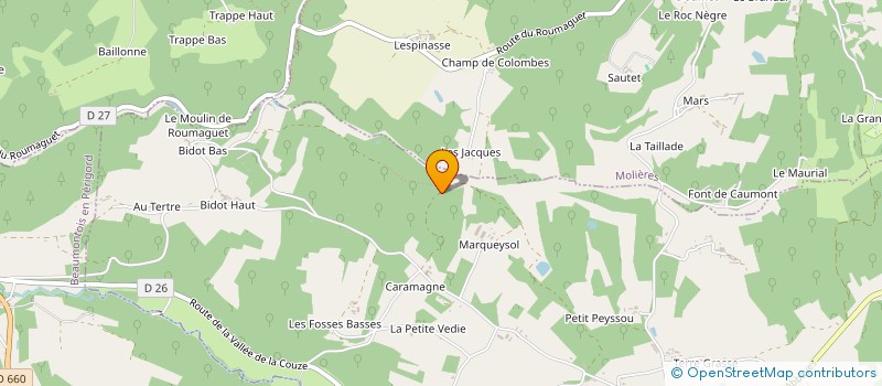 localisation de l'entreprise EARL MARQUEYSSOL  ST AVIT SENIEUR