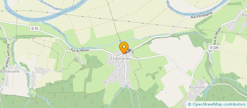 localisation de l'entreprise EARL MARTIN  ETREPIGNEY