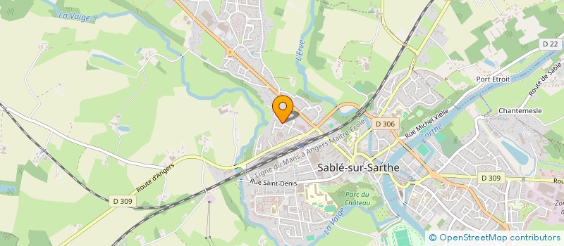 localisation de l'entreprise EARL MARTIN BELAIR à JUIGNE SUR SARTHE