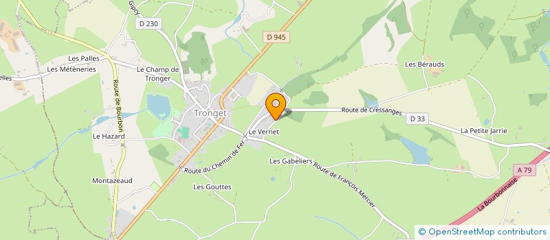 localisation de l'entreprise EARL MARTIN MICHEL  CRESSANGES