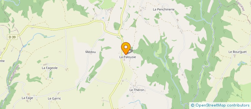 localisation de l'entreprise EARL MARTY GERARD  RIEUPEYROUX