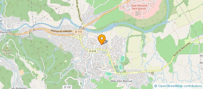 localisation de l'entreprise EARL MAS DE LA TOURE  CERET