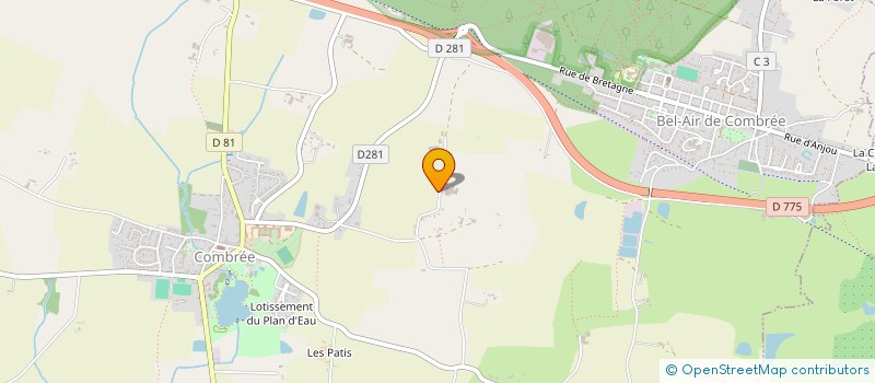 localisation de l'entreprise EARL MASSON CHRISTOPHE à OMBREE D'ANJOU