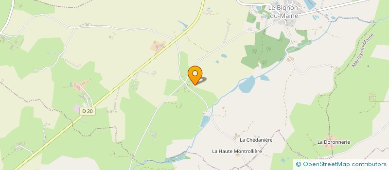 localisation de l'entreprise EARL MASSONNIERE à LE BIGNON-DU-MAINE