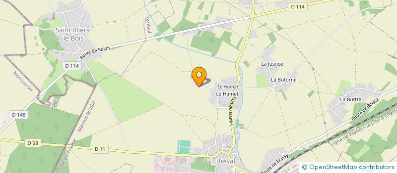 localisation de l'entreprise EARL MATHIEU JAZEDE  BREVAL