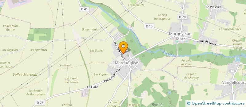 localisation de l'entreprise EARL MATRAN  MARQUEGLISE