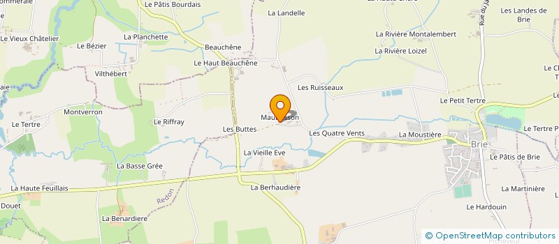localisation de l'entreprise EARL MAUBUSSON à BRIE