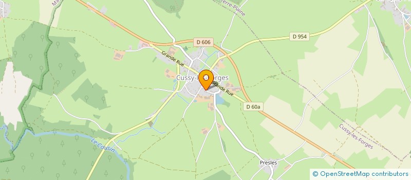 localisation de l'entreprise EARL MAUCHOSSE CLAUDE  CUSSY-LES-FORGES