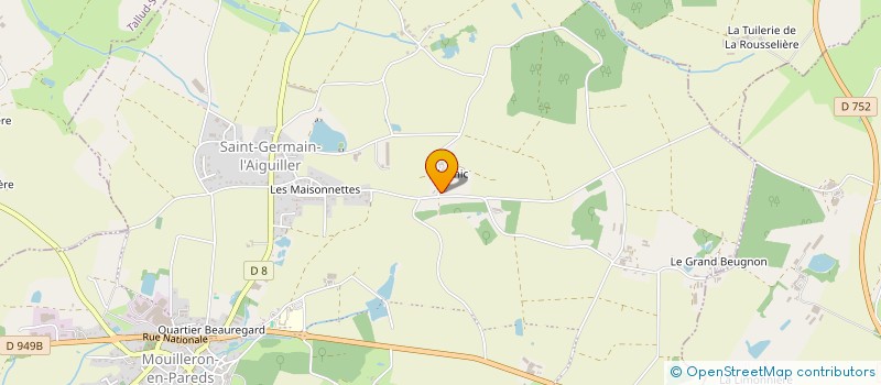 localisation de l'entreprise EARL MAUNIC à MOUILLERON-SAINT-GERMAIN