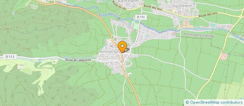 localisation de l'entreprise EARL MAURICE GRISS  AMMERSCHWIHR