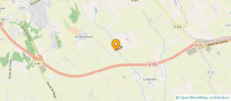 localisation de l'entreprise EARL MAURY  PUYLAURENS