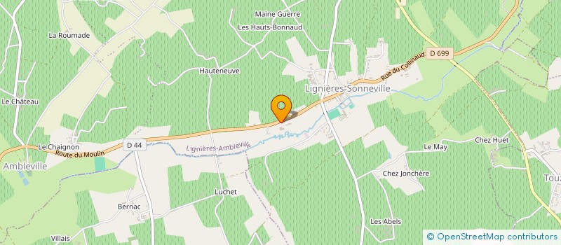 localisation de l'entreprise EARL MAXIME COURTIN à SEGONZAC