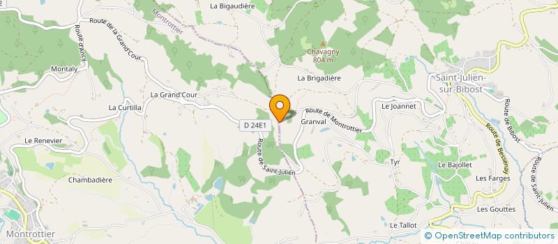 localisation de l'entreprise EARL MAZALLON  SAINT-JULIEN-SUR-BIBOST