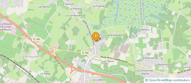 localisation de l'entreprise EARL MECHINAUD à HAUTE-GOULAINE